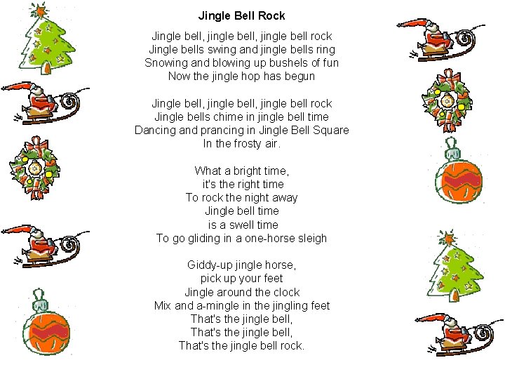 Jingle Bell Rock Jingle bell, jingle bell rock Jingle bells swing and jingle bells