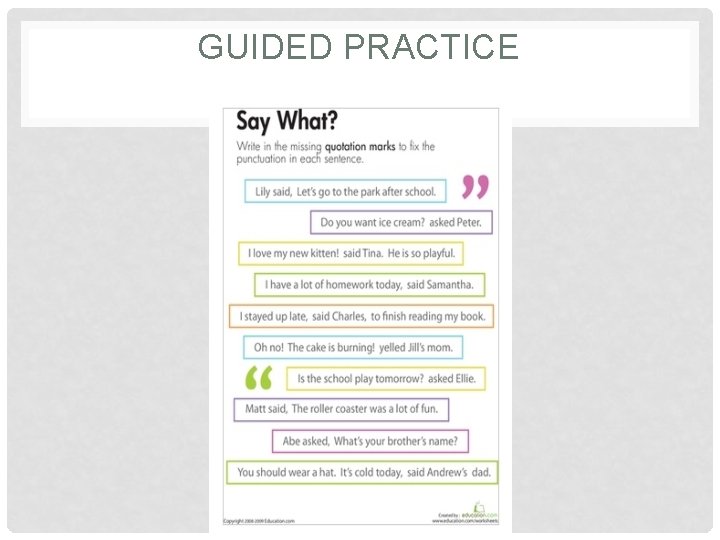 GUIDED PRACTICE 