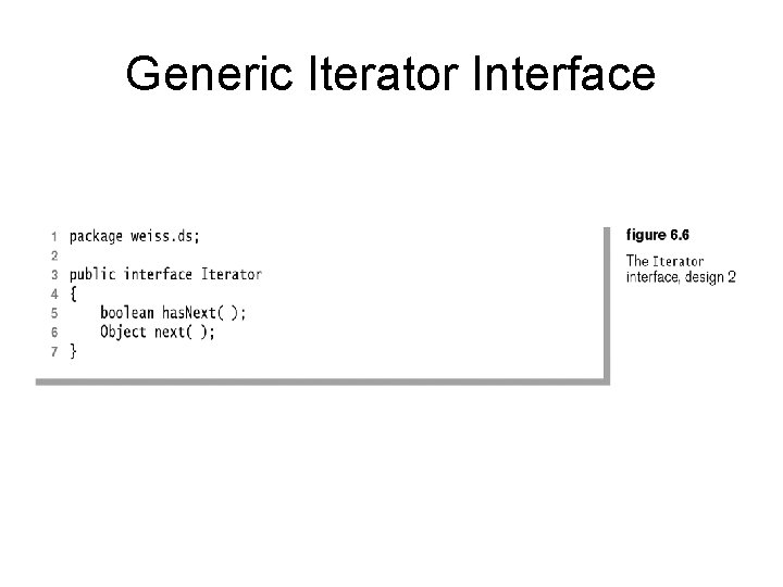 Generic Iterator Interface 