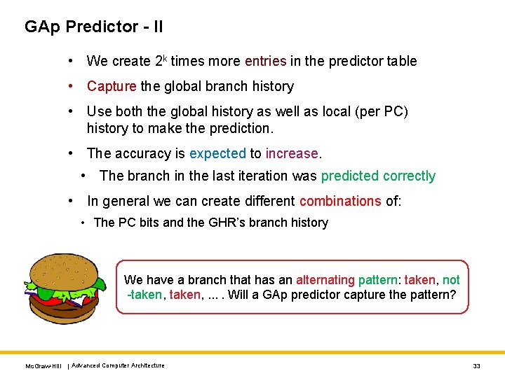 GAp Predictor - II • We create 2 k times more entries in the