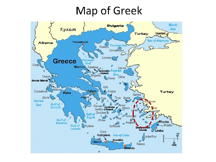 Map of Greek 
