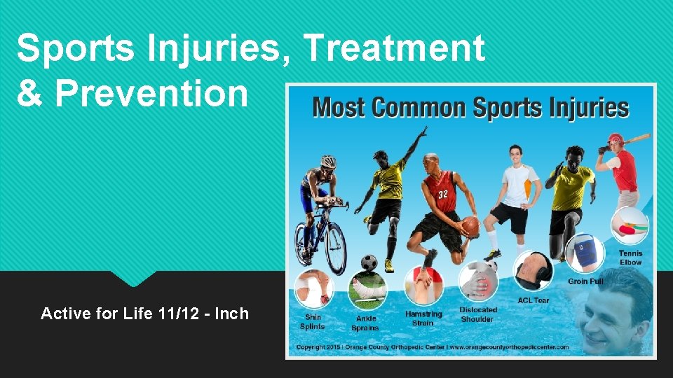 Sports Injuries, Treatment & Prevention Active for Life 11/12 - Inch 