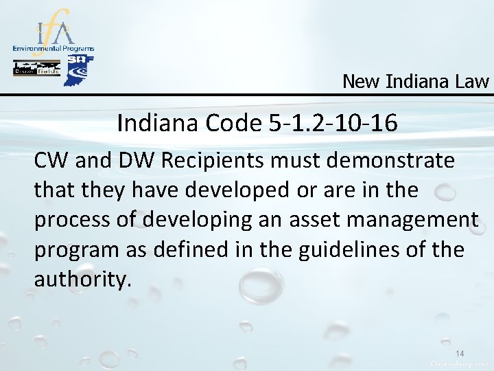 New Indiana Law Indiana Code 5 -1. 2 -10 -16 CW and DW Recipients New Indiana Law Indiana Code 5 -1. 2 -10 -16 CW and DW Recipients