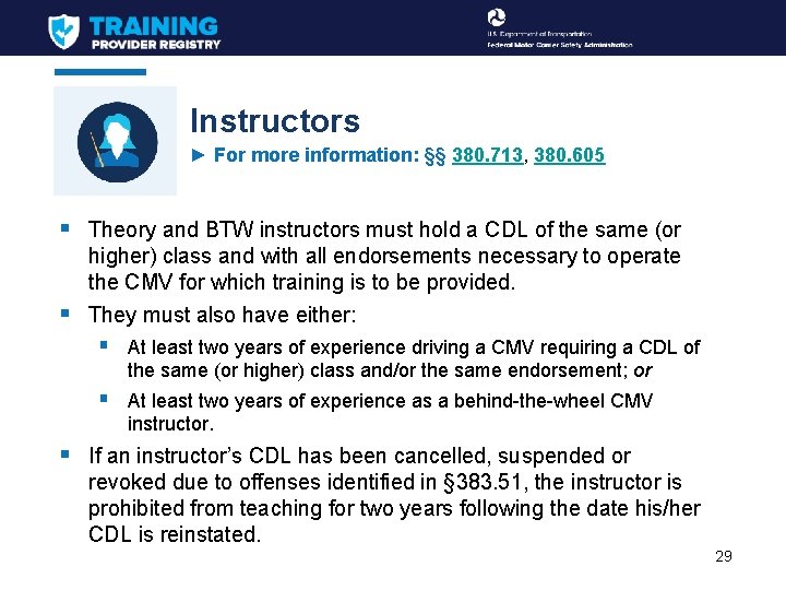 Instructors ► For more information: §§ 380. 713, 380. 605 § Theory and BTW