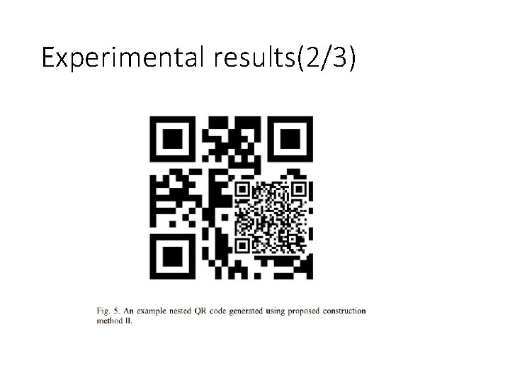 Experimental results(2/3) 