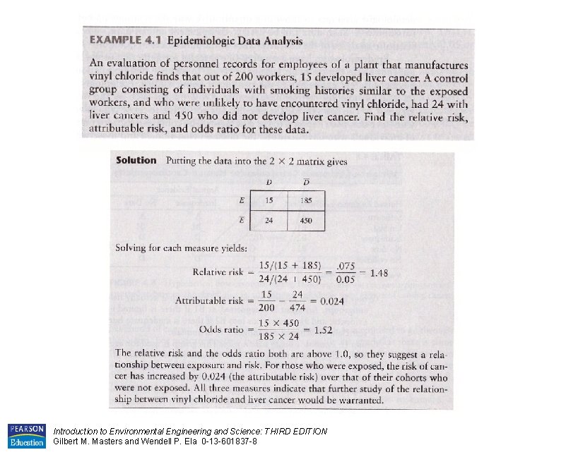 Introduction to Environmental Engineering and Science: THIRD EDITION Gilbert M. Masters and Wendell P.