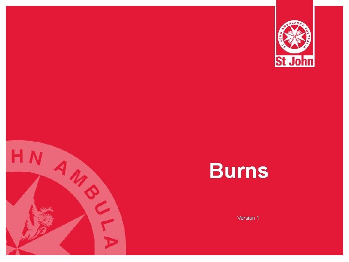 Burns Version 1 Burns Version 1