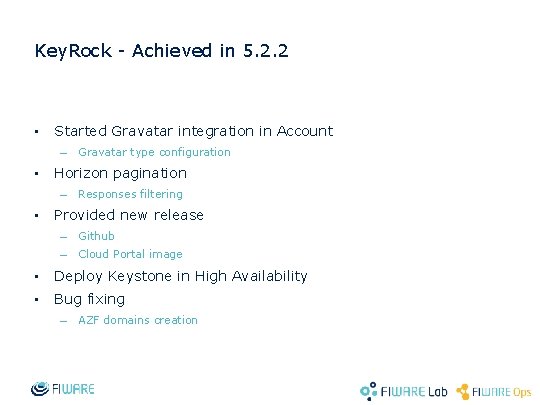 Key. Rock - Achieved in 5. 2. 2 • Started Gravatar integration in Account