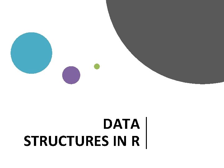 DATA STRUCTURES IN R 