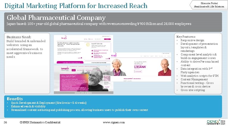 Digital Marketing Platform for Increased Reach Sitecore Portal Healthcare & Life Sciences Global Pharmaceutical Digital Marketing Platform for Increased Reach Sitecore Portal Healthcare & Life Sciences Global Pharmaceutical