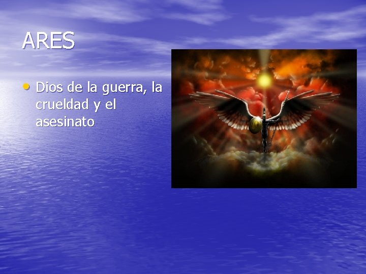 ARES • Dios de la guerra, la crueldad y el asesinato 