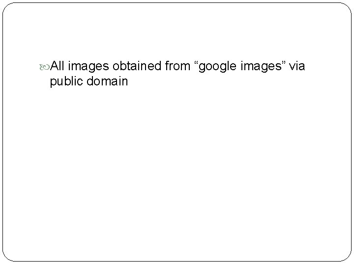  All images obtained from “google images” via public domain 