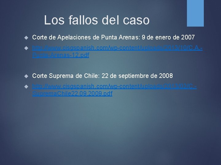Los fallos del caso Corte de Apelaciones de Punta Arenas: 9 de enero de