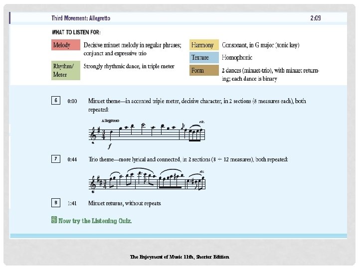 The Enjoyment of Music 11 th, Shorter Edition The Enjoyment of Music 11 th, Shorter Edition