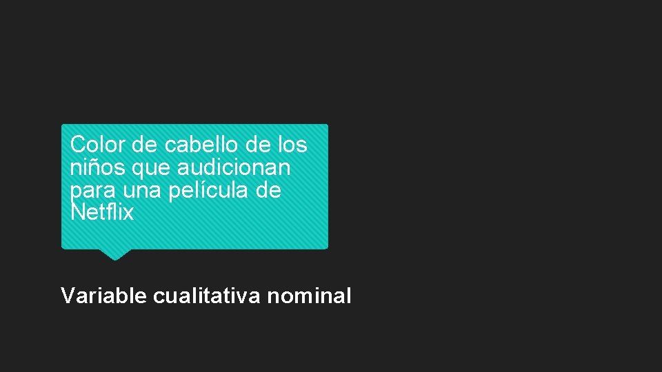 Color de cabello de los niños que audicionan para una película de Netflix Variable