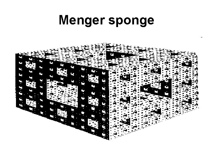 Menger sponge 