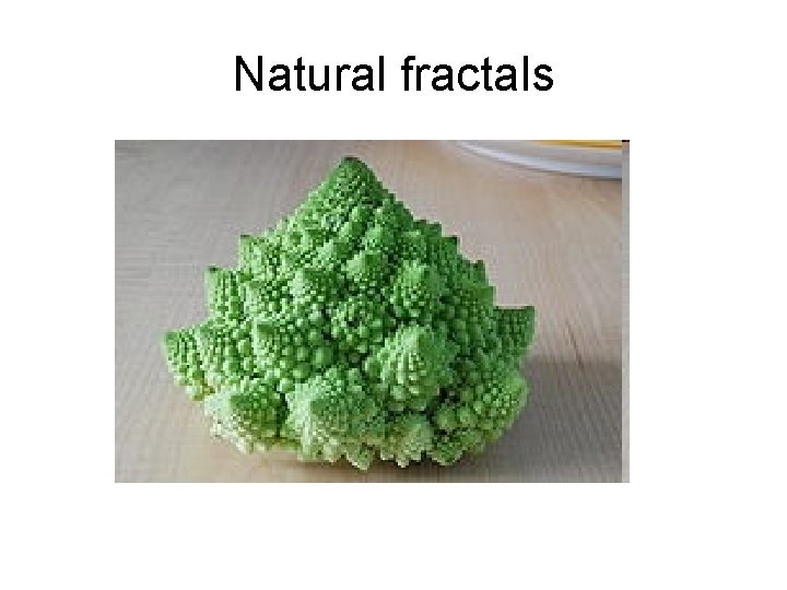 Natural fractals 