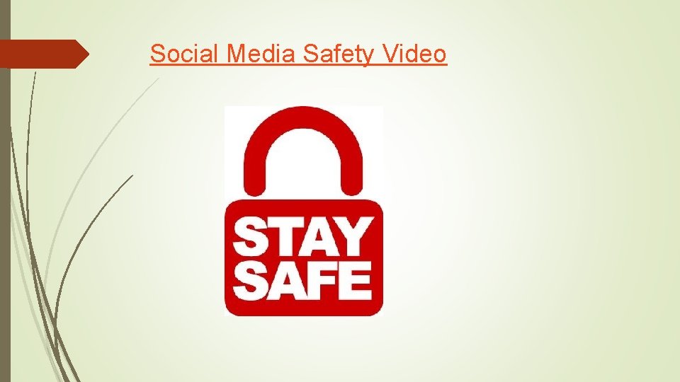 Social Media Safety Video 