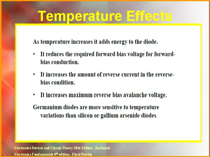 Temperature Effects Electronics Devices and Circuit Theory 10 th Edition - Boylestad Electronics Fundamentals