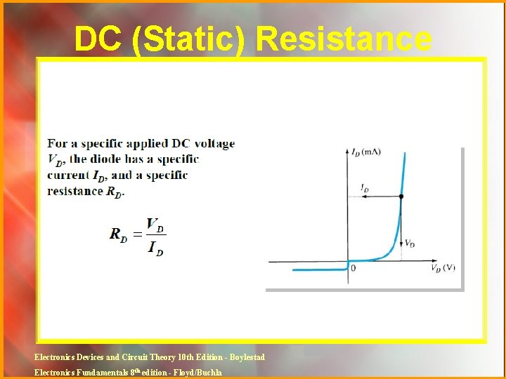 DC (Static) Resistance Electronics Devices and Circuit Theory 10 th Edition - Boylestad Electronics