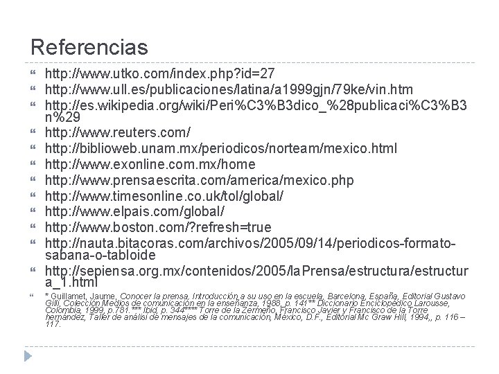 Referencias http: //www. utko. com/index. php? id=27 http: //www. ull. es/publicaciones/latina/a 1999 gjn/79 ke/vin.