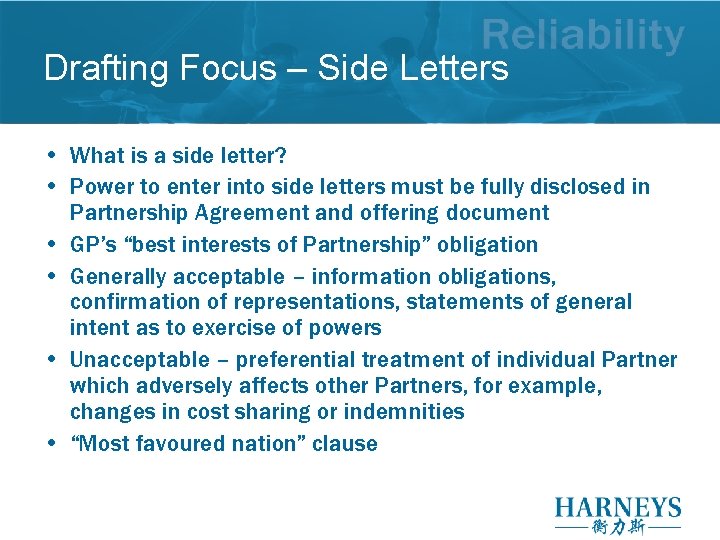 Drafting Focus – Side Letters • What is a side letter? • Power to Drafting Focus – Side Letters • What is a side letter? • Power to