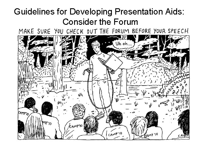 Guidelines for Developing Presentation Aids: Consider the Forum 