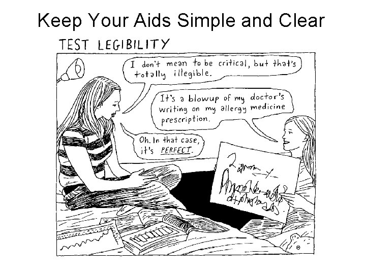 Keep Your Aids Simple and Clear 