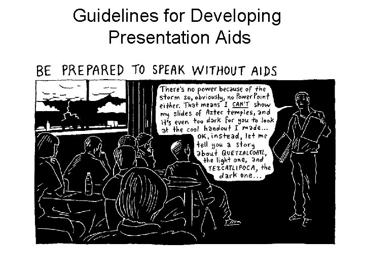 Guidelines for Developing Presentation Aids 