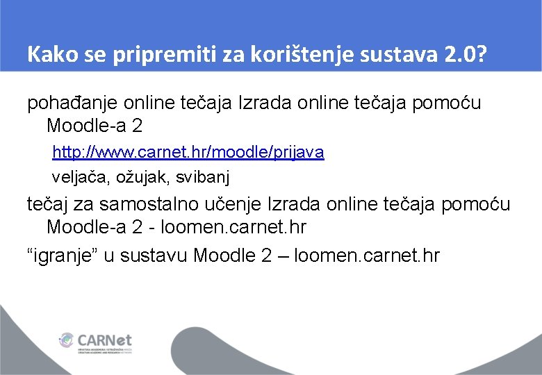 Kako se pripremiti za korištenje sustava 2. 0? pohađanje online tečaja Izrada online tečaja Kako se pripremiti za korištenje sustava 2. 0? pohađanje online tečaja Izrada online tečaja