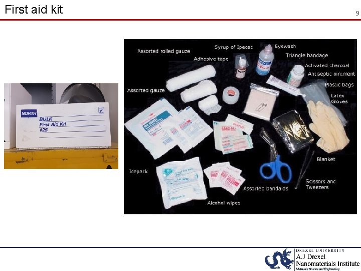 First aid kit 9 