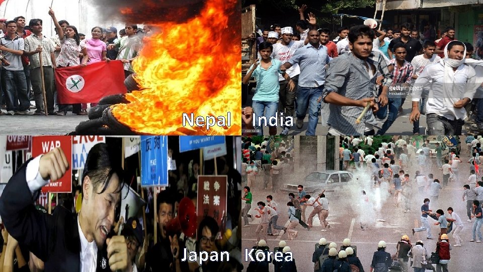 Nepal India Japan Korea 