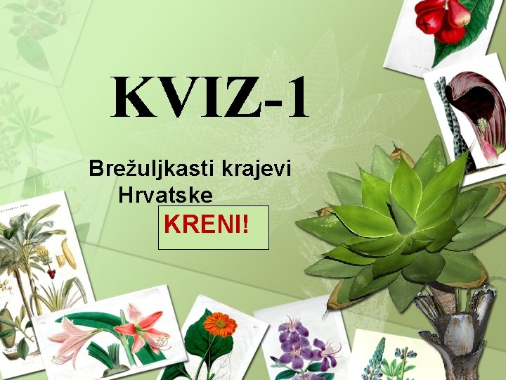 KVIZ-1 Brežuljkasti krajevi Hrvatske KRENI! 