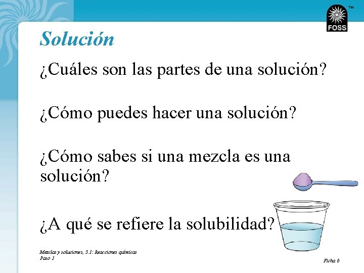 TM Solución ¿Cuáles son las partes de una solución? ¿Cómo puedes hacer una solución?