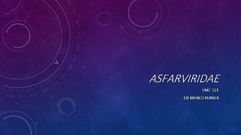 ASFARVIRIDAE VMC 321 DR MANOJ KUMAR 