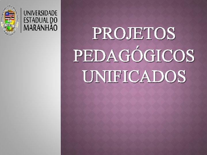 PROJETOS PEDAGÓGICOS UNIFICADOS 