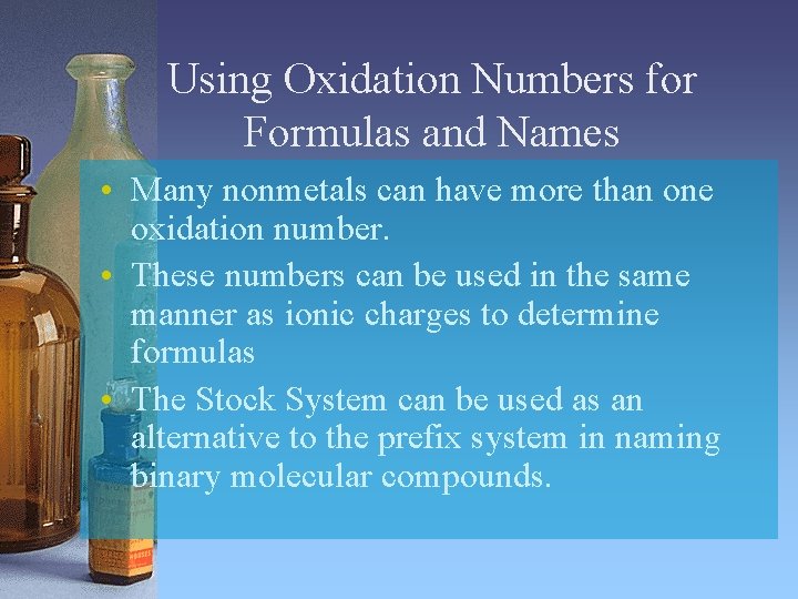 Chapter 7 Chemical Formulas and Chemical Compounds 7