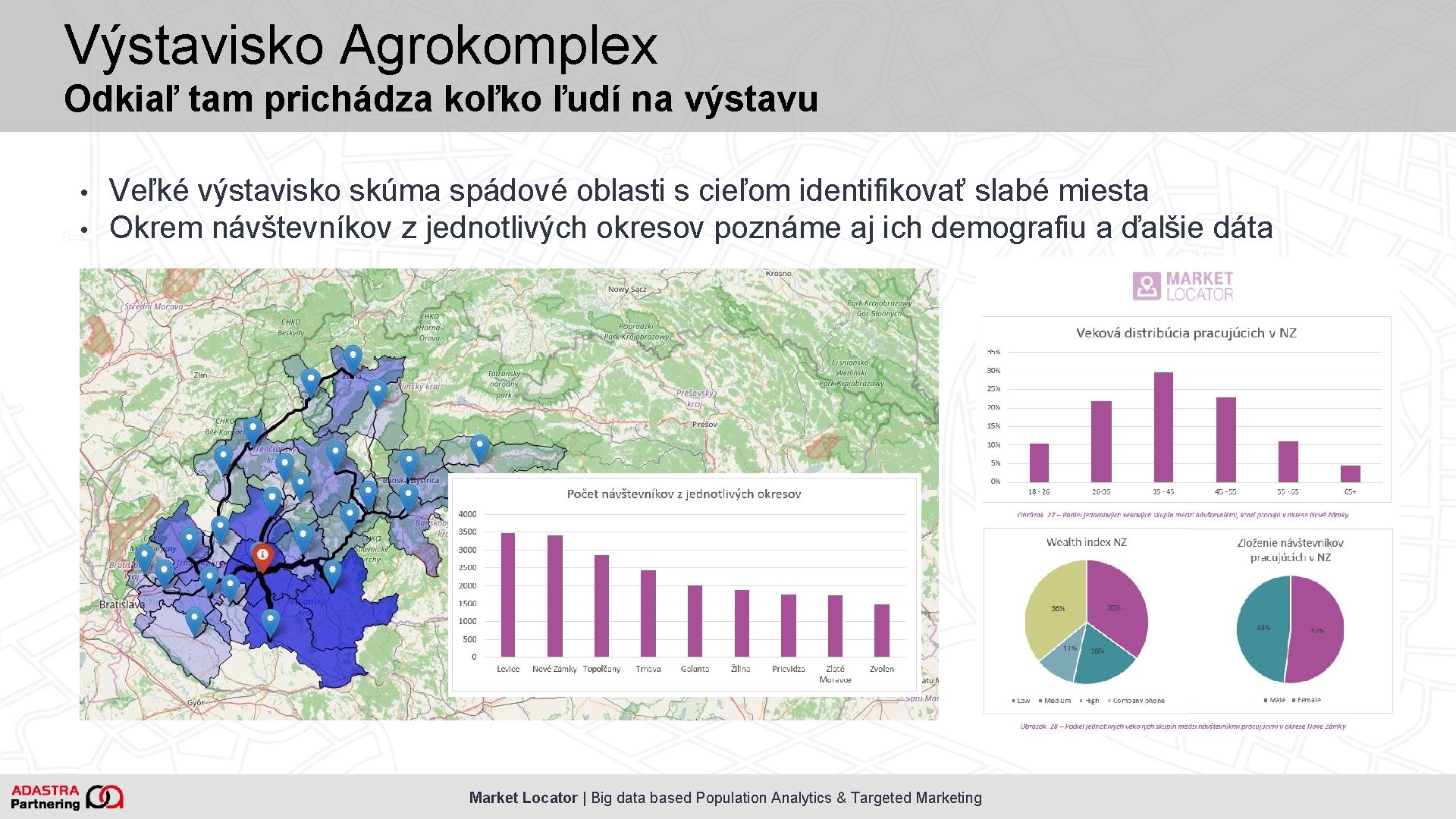 Výstavisko Agrokomplex Odkiaľ tam prichádza koľko ľudí na výstavu • • Veľké výstavisko skúma