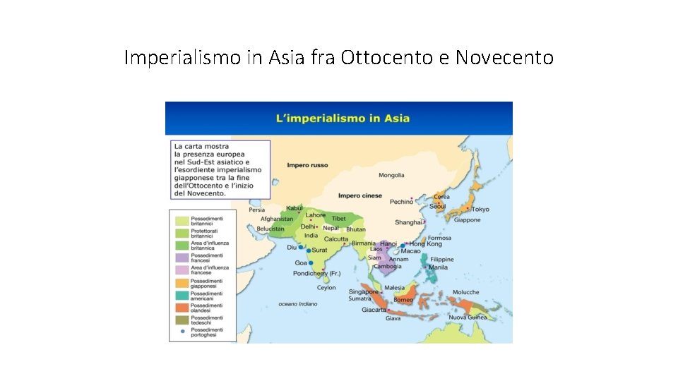 Imperialismo in Asia fra Ottocento e Novecento 