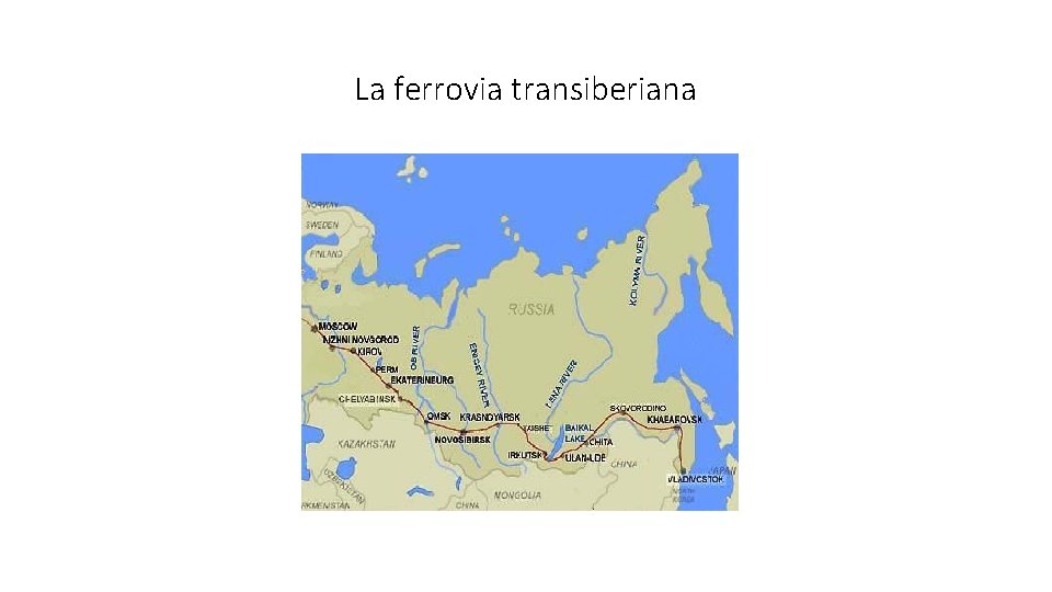 La ferrovia transiberiana 