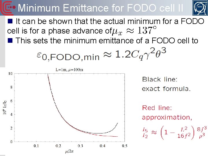 Minimum Emittance for FODO cell II Damping rings, Linear Collider School 2015 n It