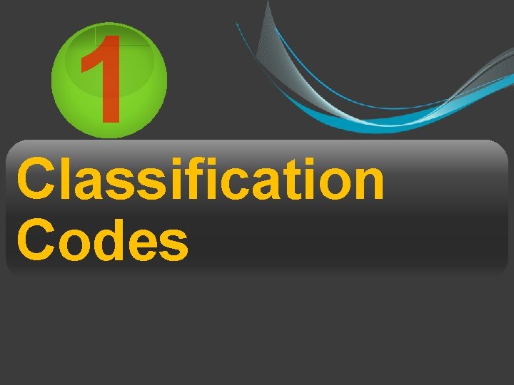 1 Classification Codes 