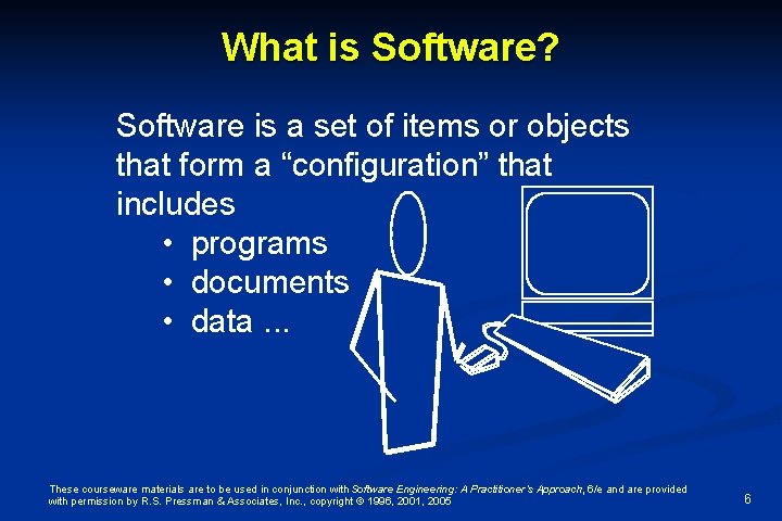 What is Software? Software is a set of items or objects that form a What is Software? Software is a set of items or objects that form a