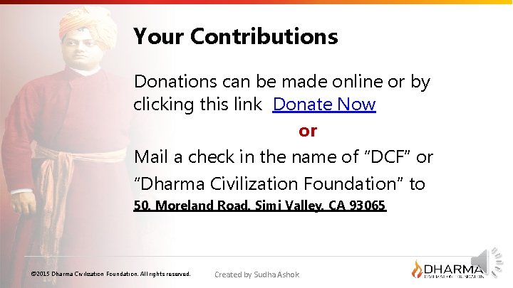 Your Contributions Donations can be made online or by clicking this link Donate Now