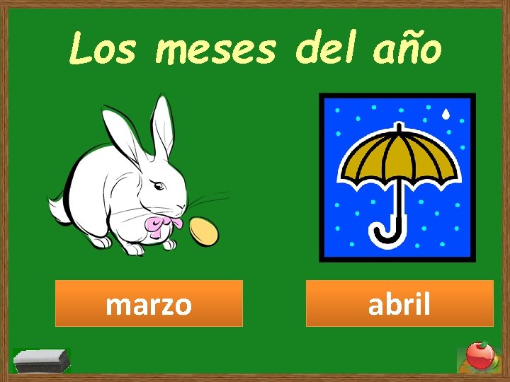 Los meses del año marzo abril Los meses del año marzo abril