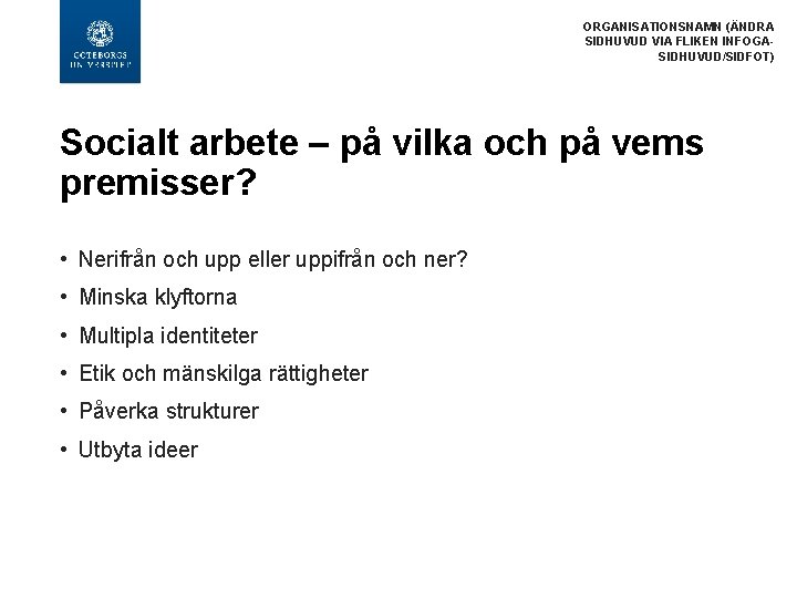 Mikro Makro Meso Socialt Arbete