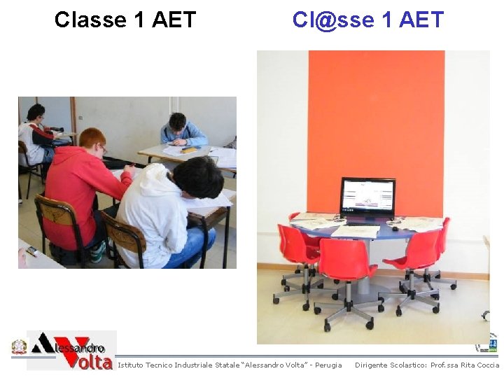 Classe 1 AET Cl@sse 1 AET Istituto Tecnico Industriale Statale “Alessandro Volta” - Perugia Classe 1 AET Cl@sse 1 AET Istituto Tecnico Industriale Statale “Alessandro Volta” - Perugia