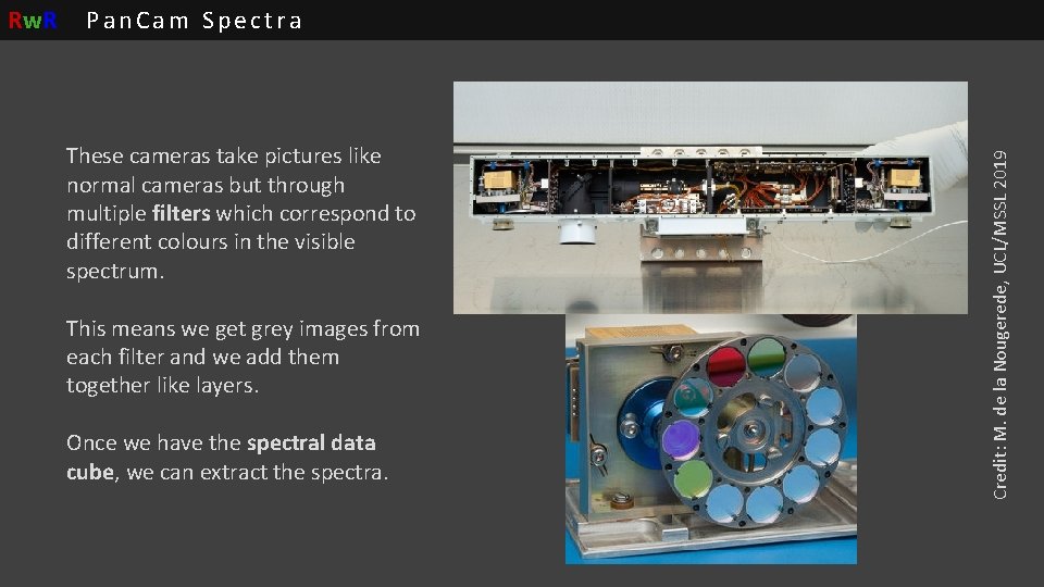 Pan. Cam Spectra These cameras take pictures like normal cameras but through multiple filters Pan. Cam Spectra These cameras take pictures like normal cameras but through multiple filters