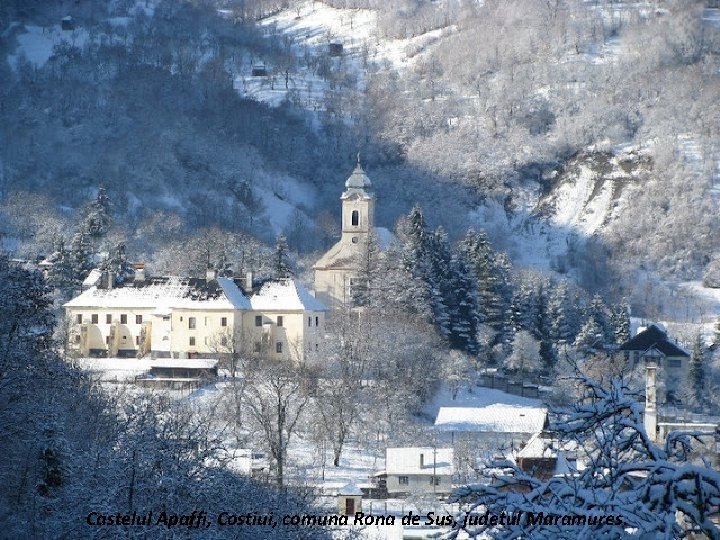 Castelul Apaffi, Costiui, comuna Rona de Sus, judetul Maramures. 