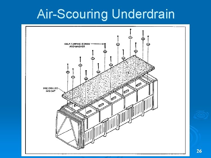Air-Scouring Underdrain 26 